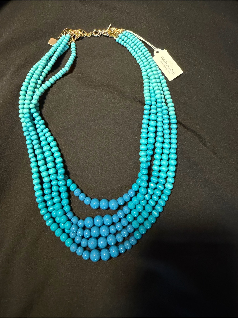 Park Lane Turquoise Blue Multi-Strand Statement Necklace New